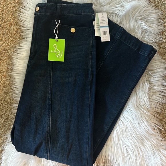 Sam Edelman Codie High Rise Soft Wide LegJeans - 31 - Picture 4 of 7